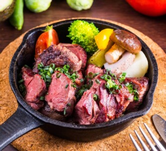 Teppanyaki in Fukuoka City. Teppanyaki